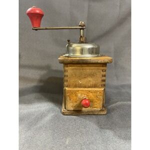 VTG COFFEE GRINDER‎ 1930-1940 ARMIN TROSSER DOVETAIL CONSTRUCTION (2520)